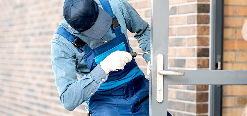 Pivot Storefront Door Locks Installation in Fresno, California
